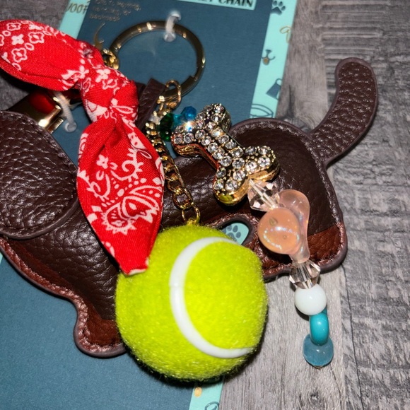 🎾NEW Piper K Dachshund Bag Charm with Tennis Ball - Picture 2 of 3